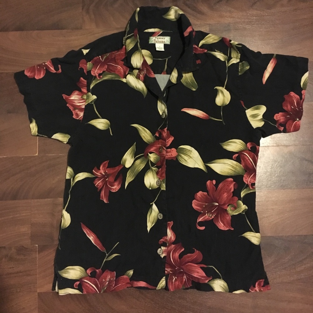 Tommy Bahama Silk Button Down, Size M